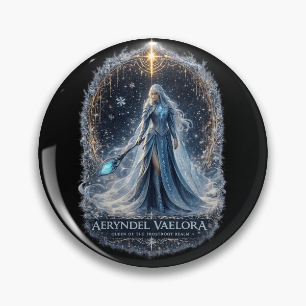 Item preview, Aeryndel Vaelora Queen of the Frostroot Realm designed and sold by Elyria Souvenirs and Gifts.