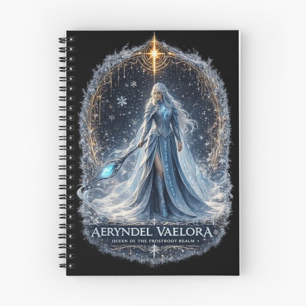 Item preview,  Aeryndel Vaelora Queen of the Frostroot Realm designed and sold by Elyria Souvenirs and Gifts.