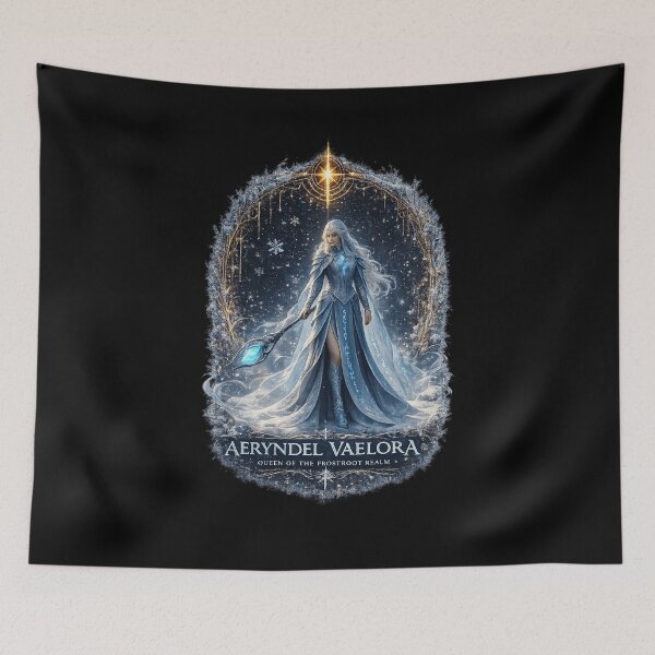 Item preview, Aeryndel Vaelora Queen of the Frostroot Realm designed and sold by Elyria Souvenirs and Gifts.