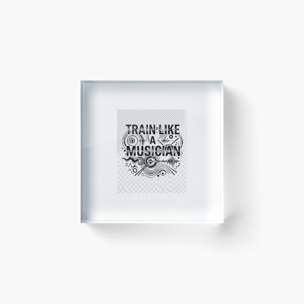 Item preview, Train Like A Musician Motivation Typography Design designed and sold by DarioTactical.