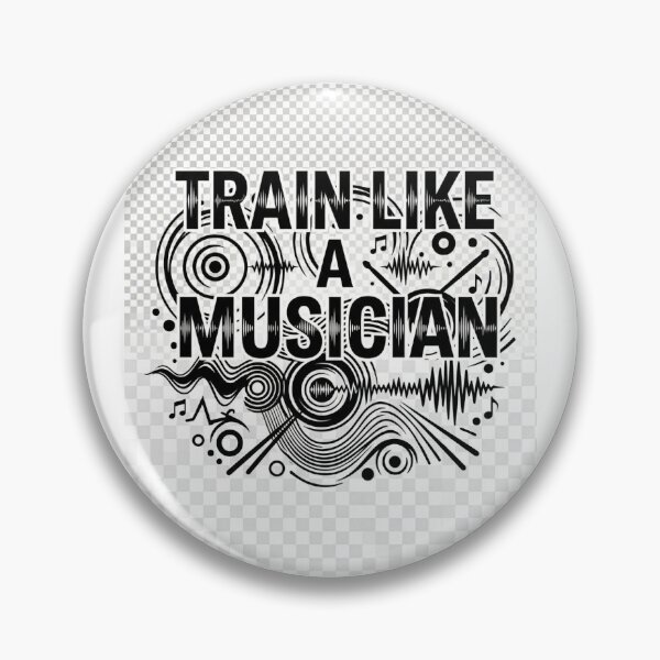 Item preview, Train Like A Musician Motivation Typography Design designed and sold by DarioTactical.
