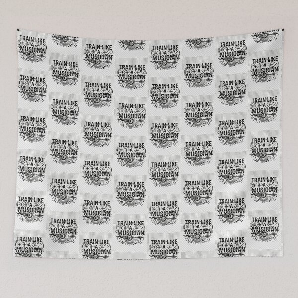 Item preview, Train Like A Musician Motivation Typography Design designed and sold by DarioTactical.
