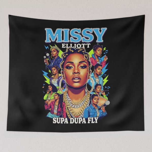 Item preview, Missy Elliott 90s Face Retro designed and sold by vasquesasacks.