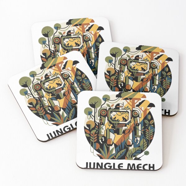 Item preview, Jungle Mech Overgrown Robot Nature Art Print designed and sold by Sky-bully.