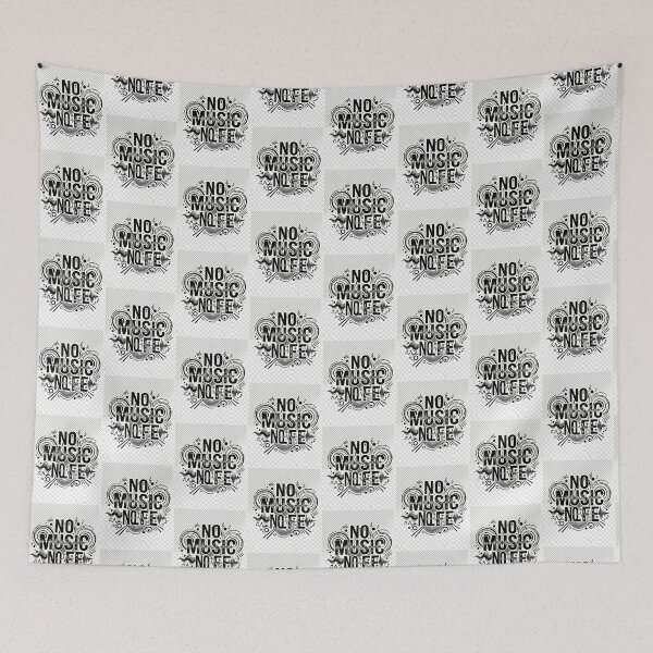 Item preview, No Music No Life Streetwear Typography Design designed and sold by DarioTactical.