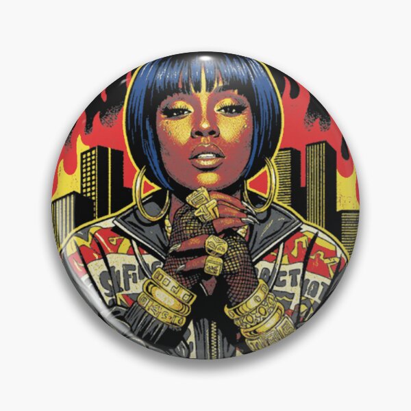 Item preview, Missy Elliott 90s Face Retro designed and sold by vasquesasacks.