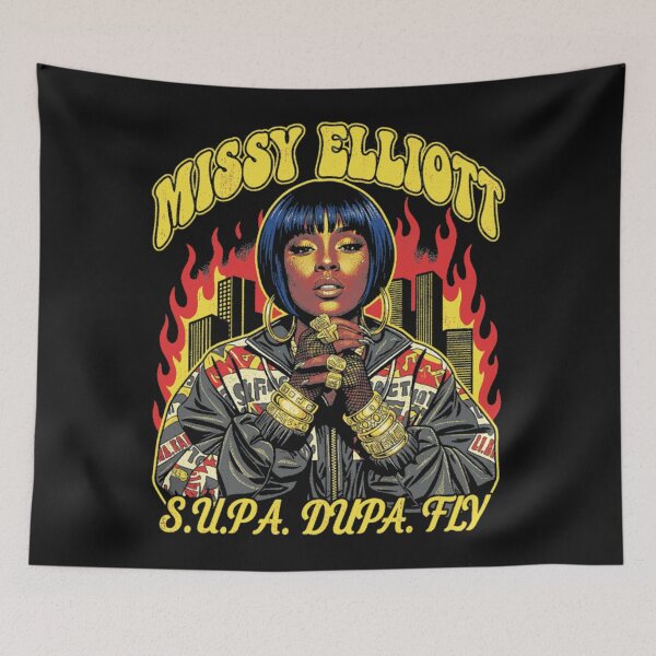 Item preview, Missy Elliott 90s Face Retro designed and sold by vasquesasacks.