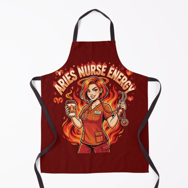 Item preview, Aries Nurse Energy – Bold Caring Chaos Funny Zodiac Gift for ICU RN Birthday Vibes designed and sold by Im-Ara.