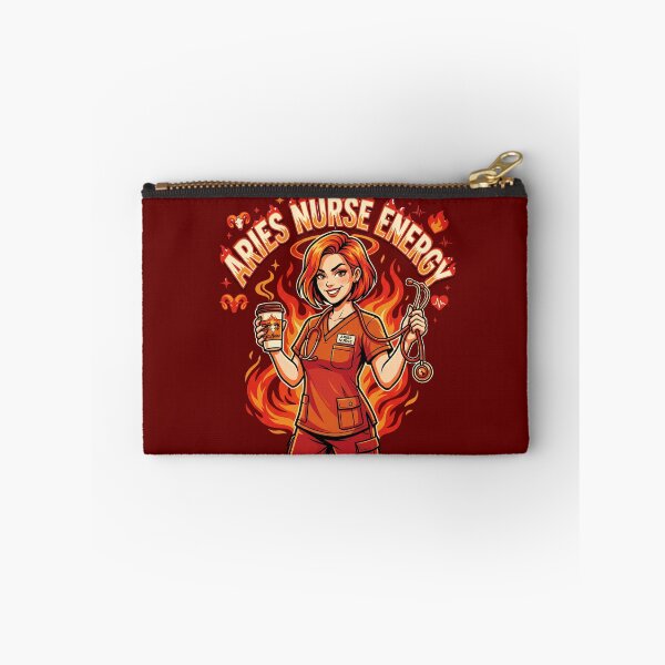 Item preview, Aries Nurse Energy – Bold Caring Chaos Funny Zodiac Gift for ICU RN Birthday Vibes designed and sold by Im-Ara.