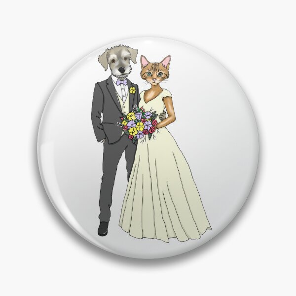 Item preview, Dog and Cat Wedding designed and sold by FancyNotions.