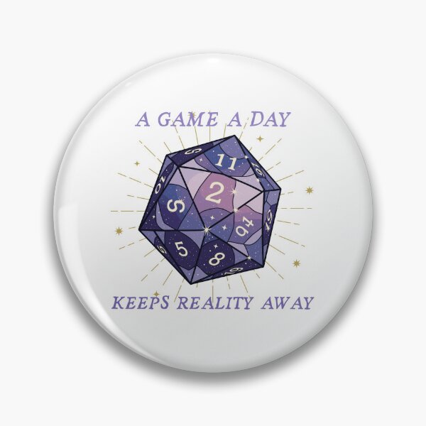 Item preview, A Game a Day Dungeons and Dragons D20 designed and sold by heyhuecreatives.