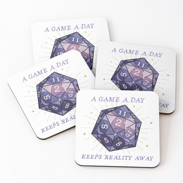 Item preview, A Game a Day Dungeons and Dragons D20 designed and sold by heyhuecreatives.