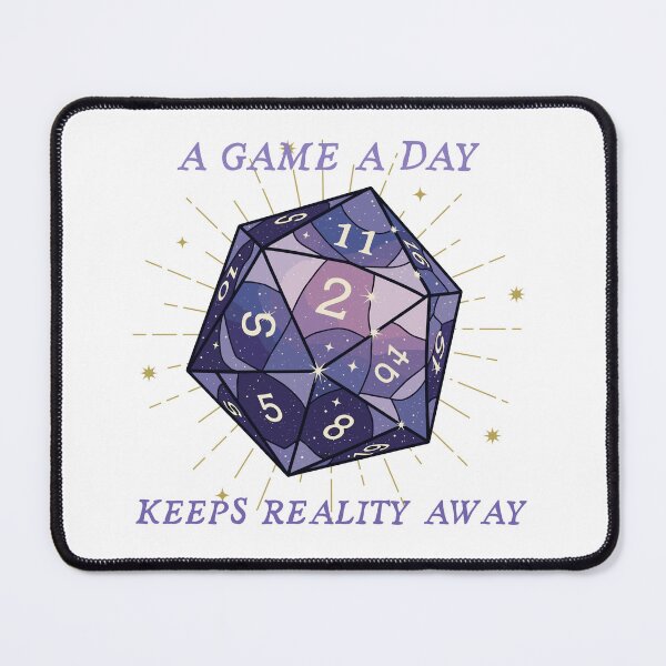 Item preview, A Game a Day Dungeons and Dragons D20 designed and sold by heyhuecreatives.