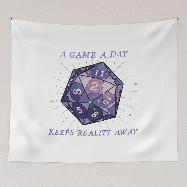 Item preview, A Game a Day Dungeons and Dragons D20 designed and sold by heyhuecreatives.