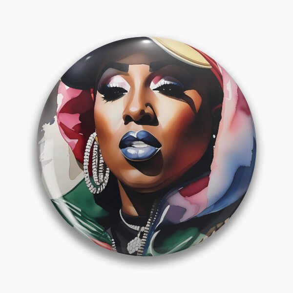 Item preview, Missy Elliott 90s Face Retro designed and sold by vasquesasacks.