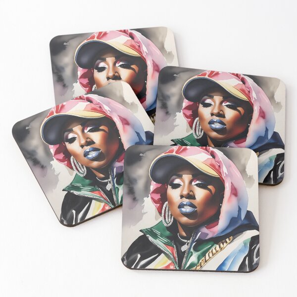 Item preview, Missy Elliott 90s Face Retro designed and sold by vasquesasacks.