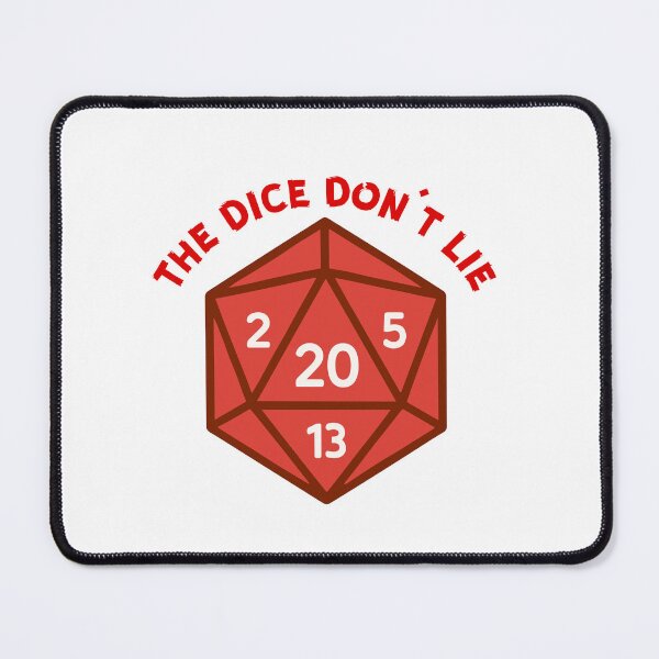 Item preview, The Dice Don't Lie Dungeons and Dragons D20 designed and sold by heyhuecreatives.