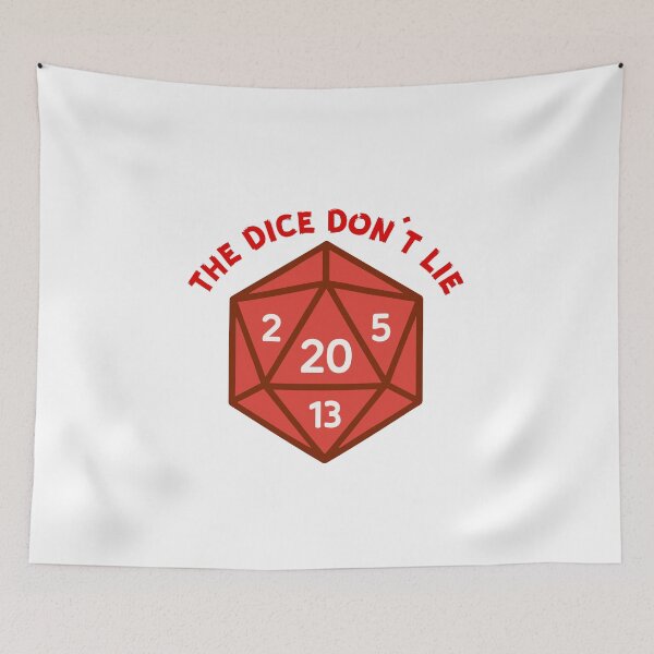 Item preview, The Dice Don't Lie Dungeons and Dragons D20 designed and sold by heyhuecreatives.