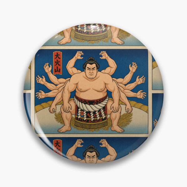 Artikelvorschau, Ukiyo-e Mehrarmiger Sumoringer im japanischen Holzschnitt-Stil entworfen und verkauft von TheTrendsDesk.