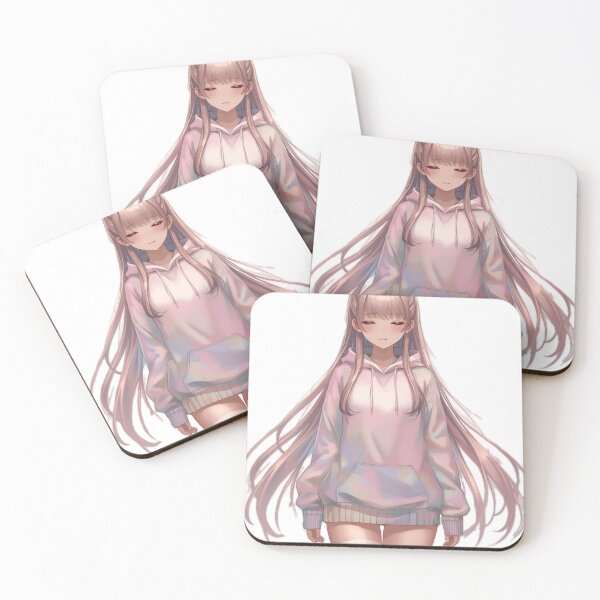 Item preview, Pastel Anime Girl Aesthetic Hoodie Waifu – Soft Kawaii Minimal Art designed and sold by AnimDream .