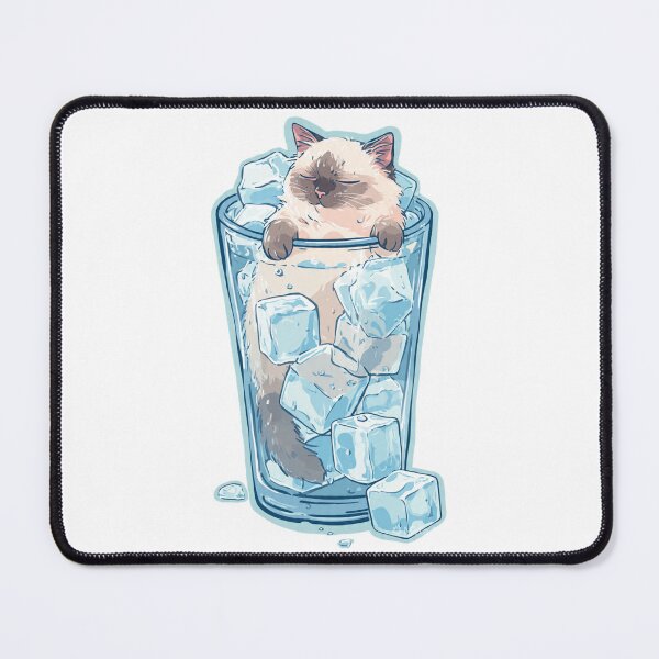 Item preview, Sleepy Siamese Cat Summer Chill designed and sold by Moody Vibes Studio.