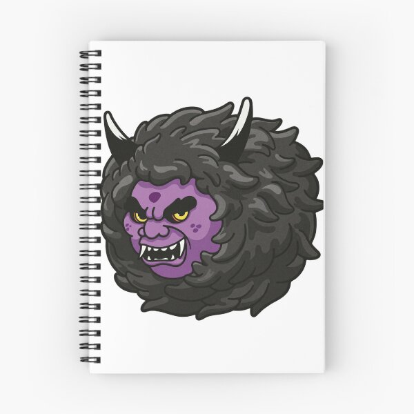 Item preview, Purple Oni Fluff - Japanese Yokai Spirit with Gray Mane Aesthetic designed and sold by ropexxx.