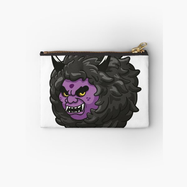 Item preview, Purple Oni Fluff - Japanese Yokai Spirit with Gray Mane Aesthetic designed and sold by ropexxx.