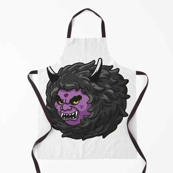 Item preview, Purple Oni Fluff - Japanese Yokai Spirit with Gray Mane Aesthetic designed and sold by ropexxx.