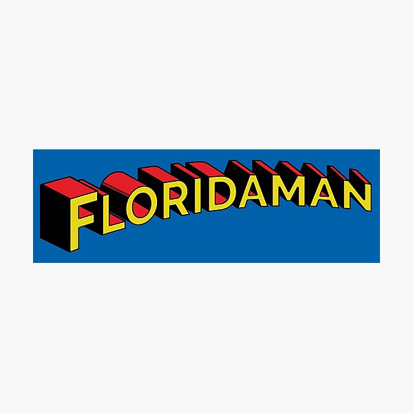 florida man headlines in the shape of florida | Art Print