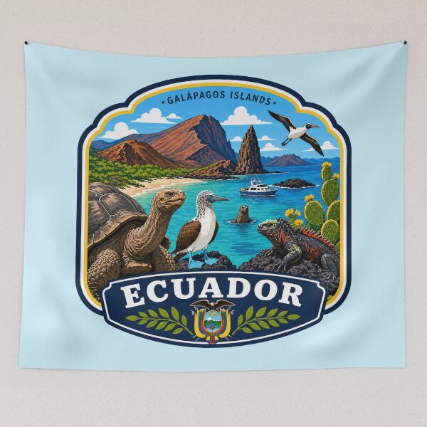 Item preview, Ecuador, Galápagos Islands Unique Wildlife Paradise designed and sold by Myra365Art.