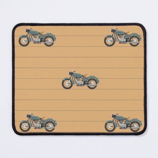 Item preview, Gray Orange Vintage Motorcycle Seamless Pattern Design designed and sold by NadDot.