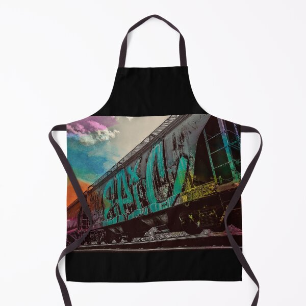 Item preview, Graffiti Train Art Print – Urban Railroad Street Photography designed and sold by aadventures.