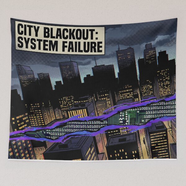Item preview, City Blackout Digital Rift System Failure designed and sold by TheCalmEdit.