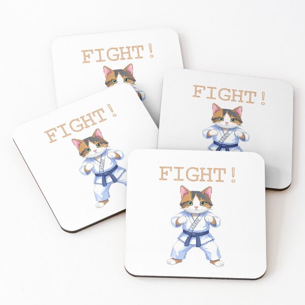 Item preview, Street Fighter Kitty: Laban! Calico Karate Master designed and sold by Paws & Pixels by Waters Chie.