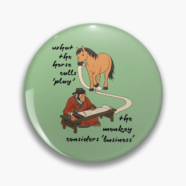 Item preview, What the Horse Calls Play - Horseplay, Monkey Business Meme  designed and sold by SpaceDogLaika.