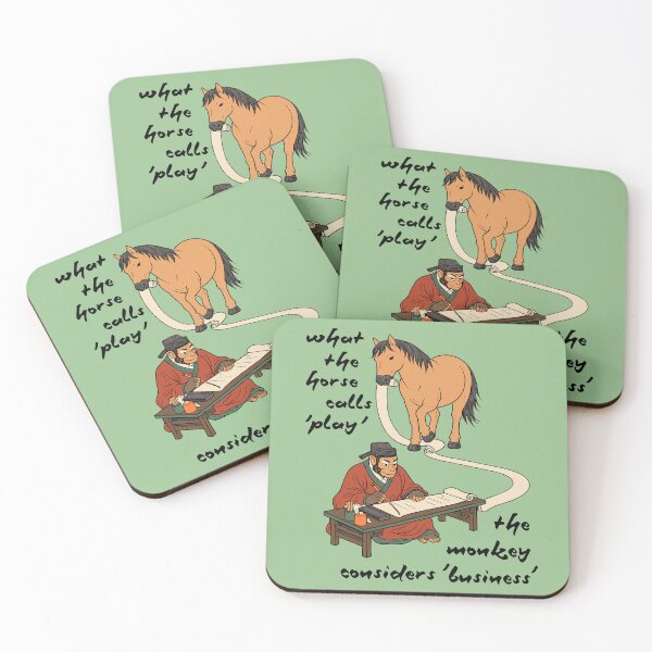Item preview, What the Horse Calls Play - Horseplay, Monkey Business Meme  designed and sold by SpaceDogLaika.