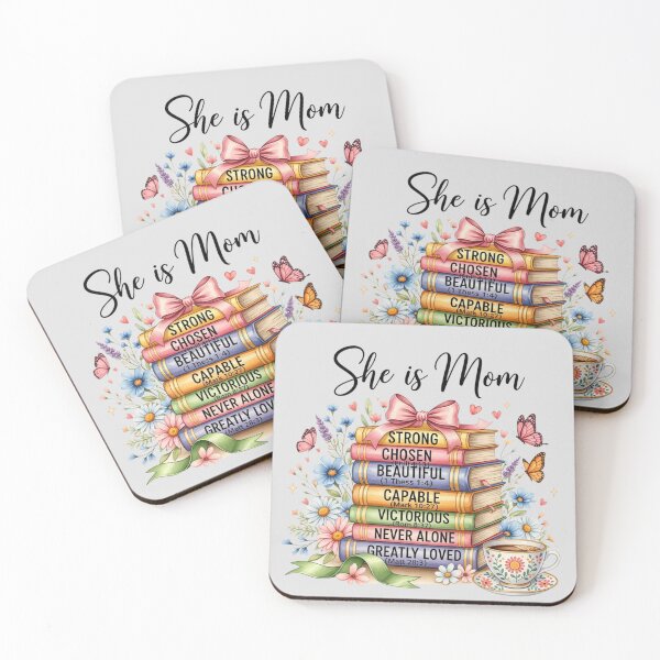 Item preview, She is Mom Christian Mama Bible Verse Mother's Day Women designed and sold by CF_VintageDesign.