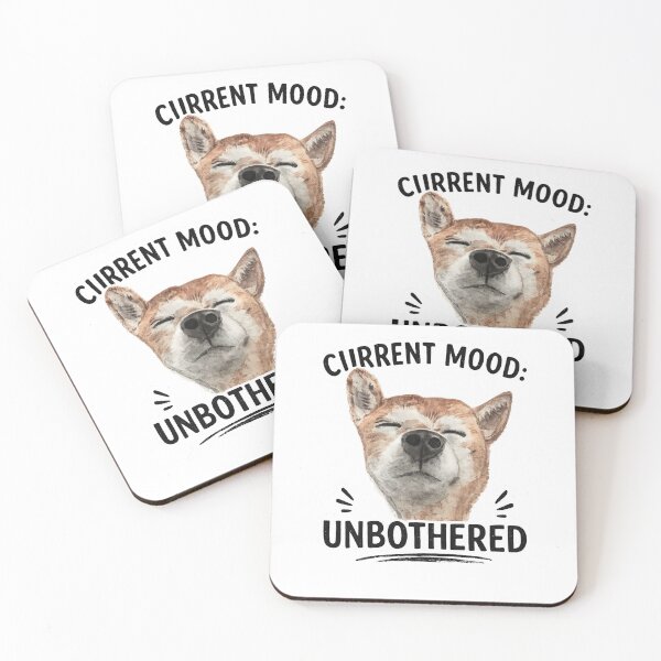 Item preview, Current Mood Unbothered Dog – Funny Chill Pet Design designed and sold by DIY by Daphne Co..