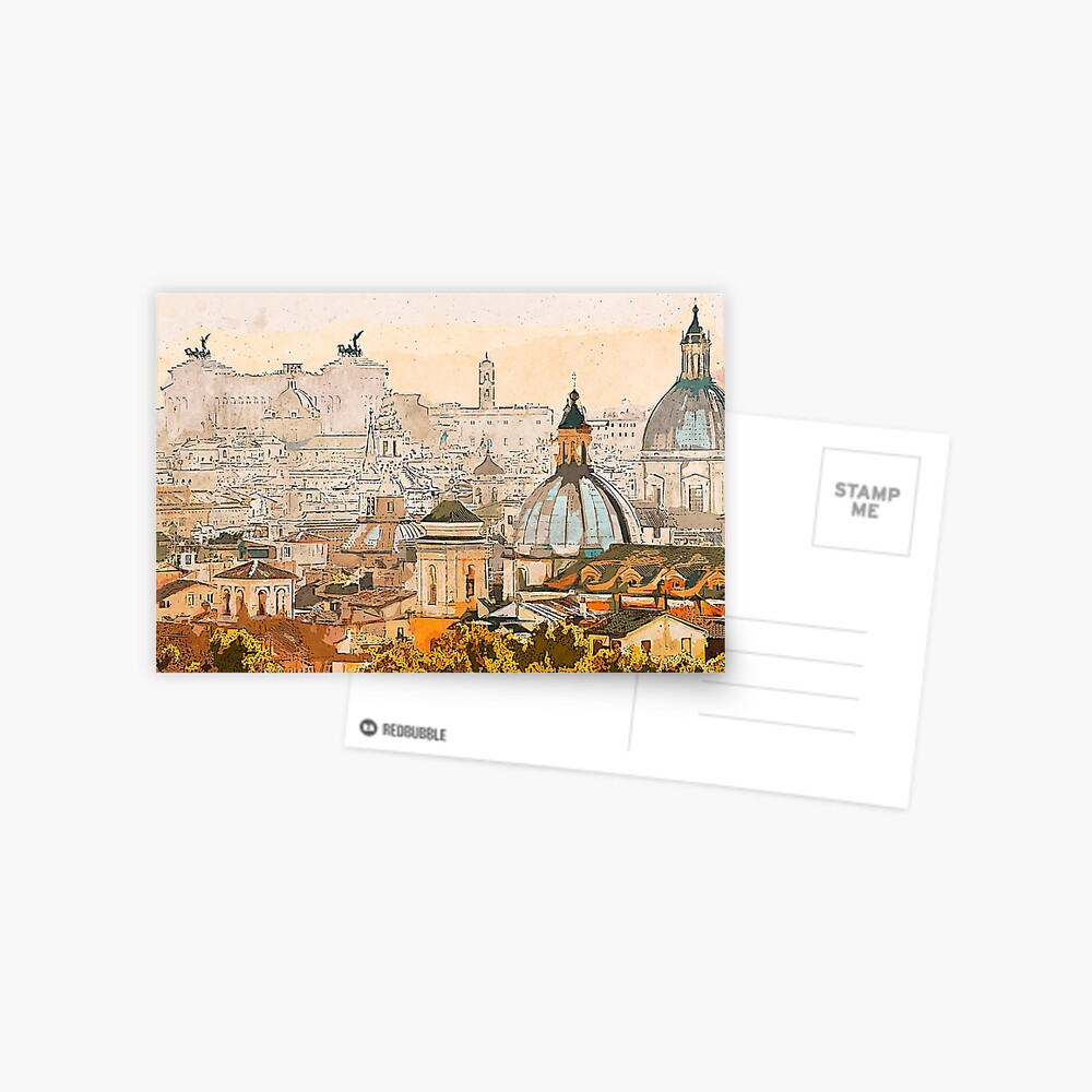 Rome Cityscape Postcard