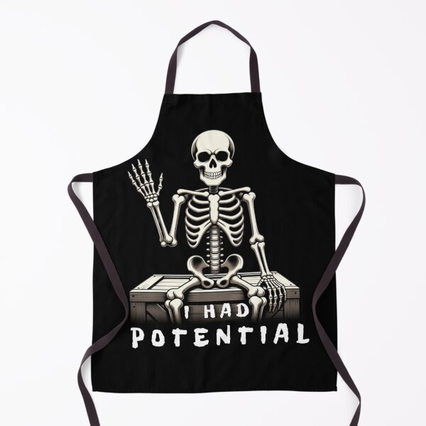 Item preview, I had potential. Dark humor, sarcastic existential design, minimalist aesthetic. designed and sold by Creative-Sanc.
