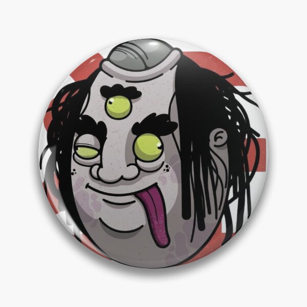 Item preview, Three-Eyed Drifter Yokai - Cyberpunk Ghoul with Pink Tongue & Third Eye designed and sold by ropexxx.