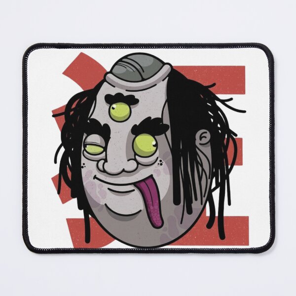 Item preview, Three-Eyed Drifter Yokai - Cyberpunk Ghoul with Pink Tongue & Third Eye designed and sold by ropexxx.