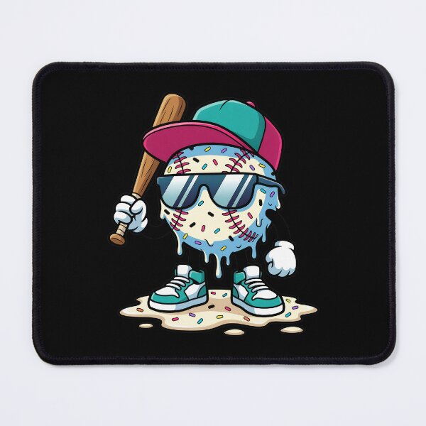 Item preview, Cool Melting Baseball Iced Sports Cartoon Design designed and sold by OlyvieArt.