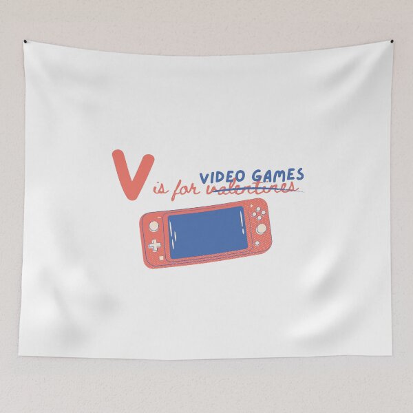 Item preview, V is for Video Games Not Valentines designed and sold by heyhuecreatives.