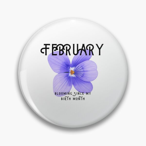 Item preview, Aesthetic February Violet: Blooming Since My Birth Month Floral Art designed and sold by Boundary100.