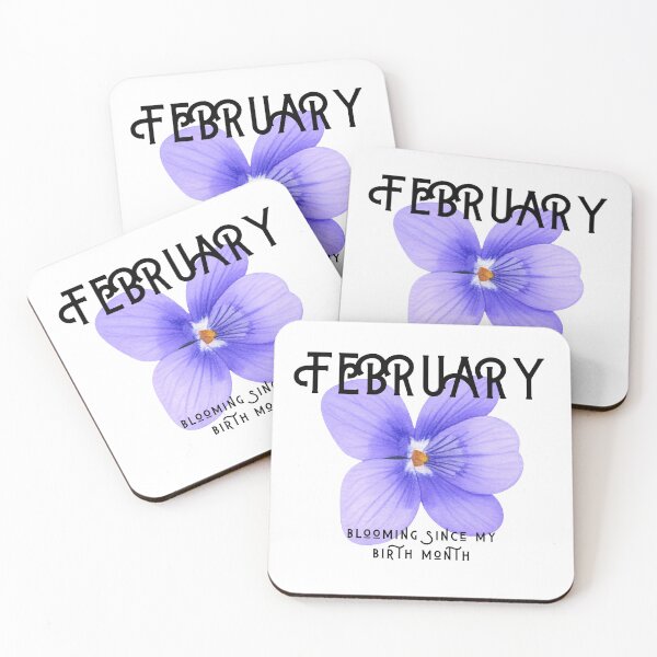 Item preview, Aesthetic February Violet: Blooming Since My Birth Month Floral Art designed and sold by Boundary100.