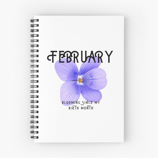 Item preview, Aesthetic February Violet: Blooming Since My Birth Month Floral Art designed and sold by Boundary100.