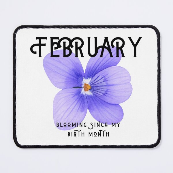 Item preview, Aesthetic February Violet: Blooming Since My Birth Month Floral Art designed and sold by Boundary100.