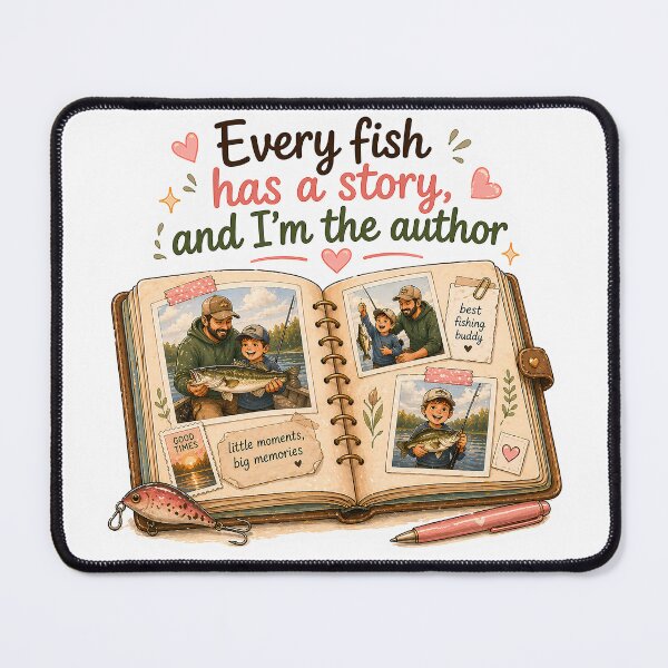 Item preview, Every Fish Has A Story Mum designed and sold by Podartfulpress.