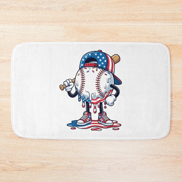 Item preview, Dripping Baseball Cap Bat Meltdown Patriotic Tee designed and sold by OlyvieArt.